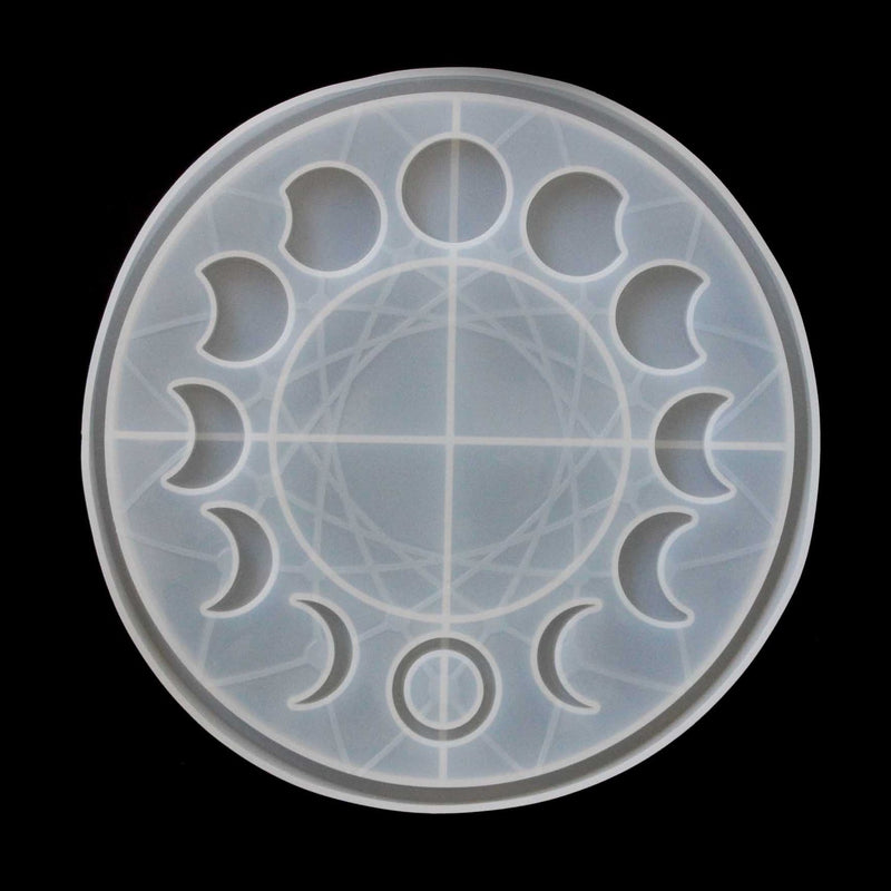 Moon Phase Round Tray Silicone Mould