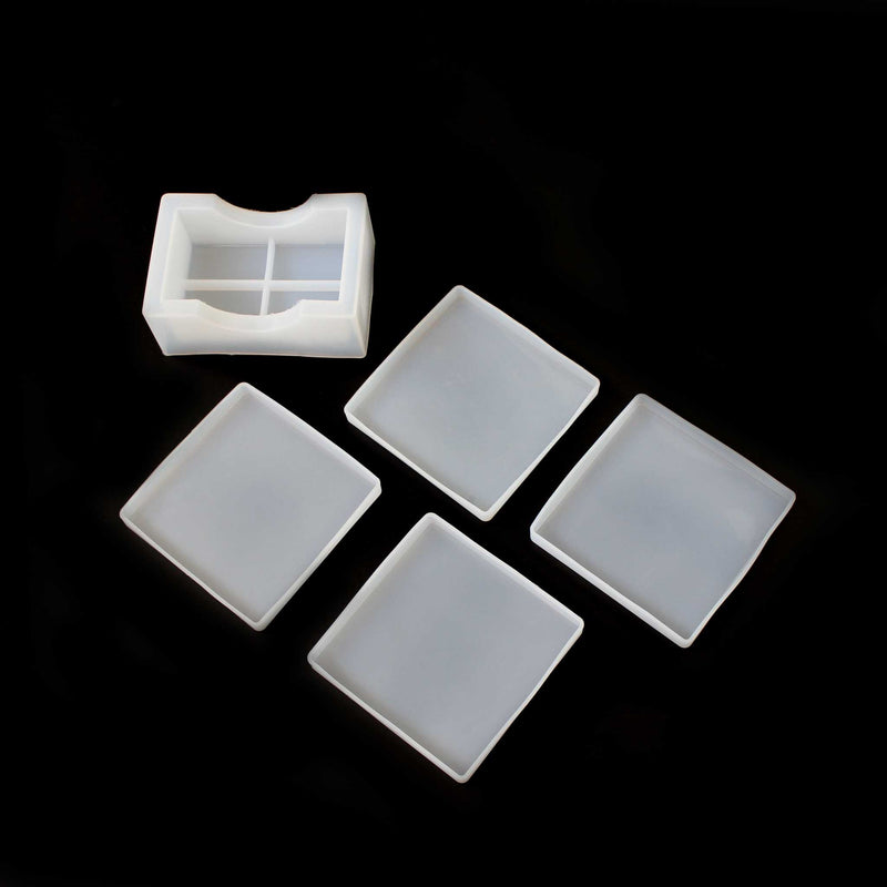 Square Coaster Set Silicone Mould