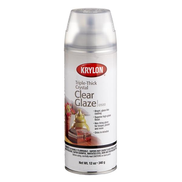 Krylon Spray - Triple Thick Crystal Clear Glaze Varnish