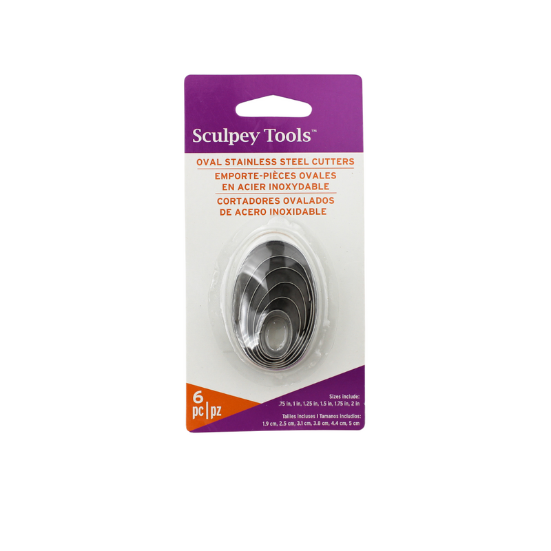 Sculpey Tools - 6pc Oval Graduated Cutters