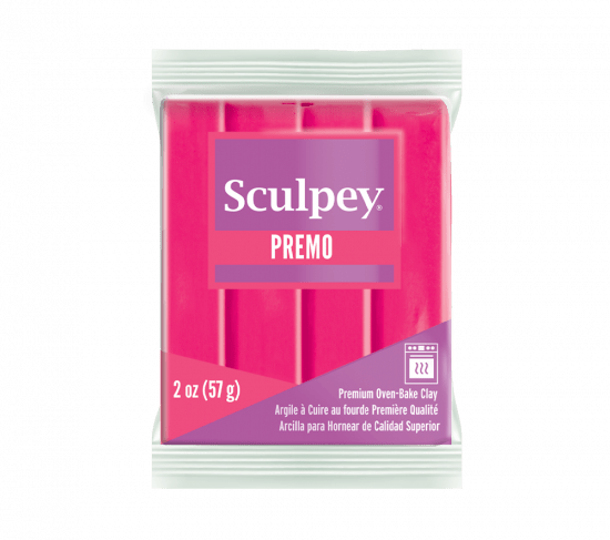 Premo Sculpey Clay - 57g - Fluorescent Pink