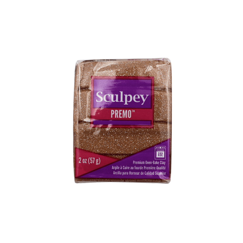 Premo Sculpey Clay - 57g - Rose Gold Glitter Metallic