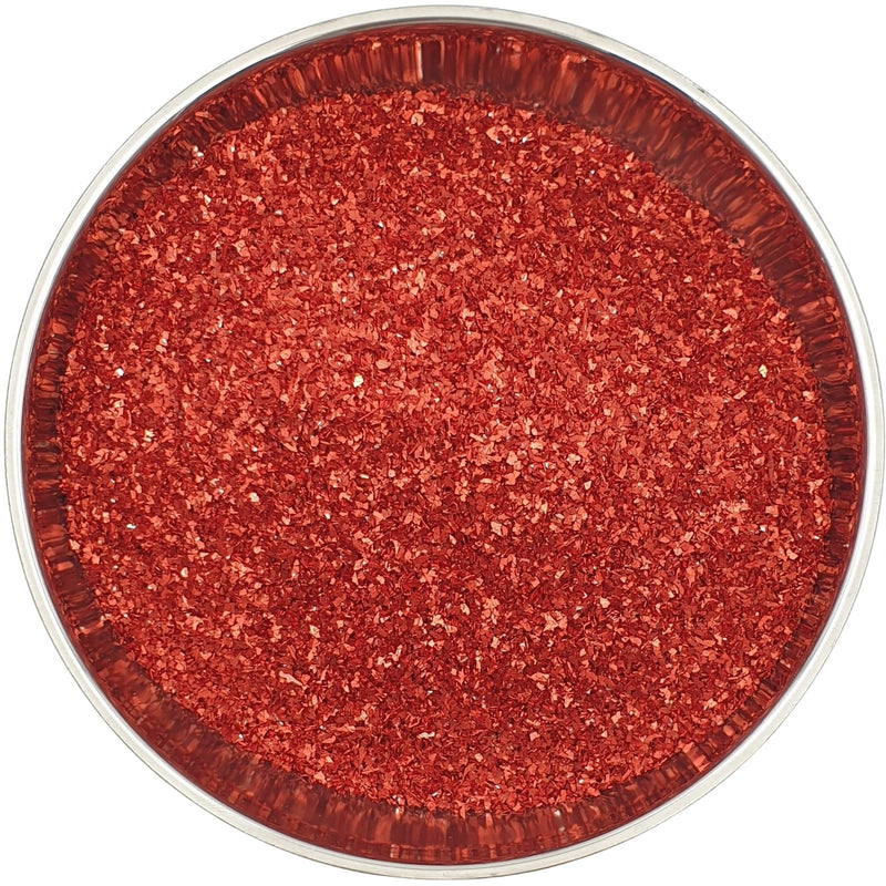 Red - Glass Glitter - Coarse