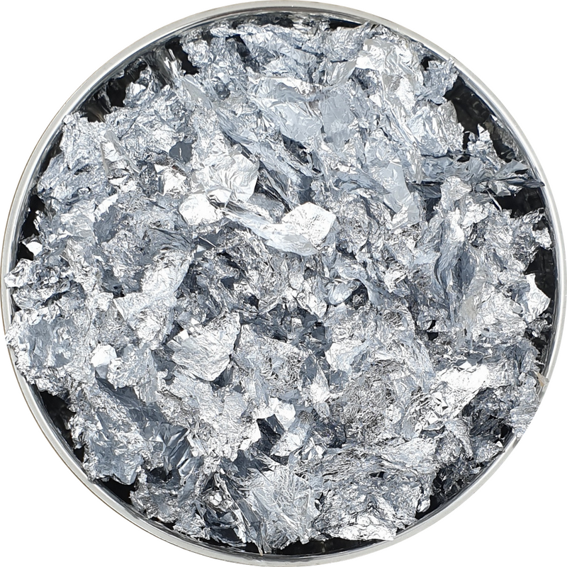 Metallic Foil Flakes 15gm - Silver