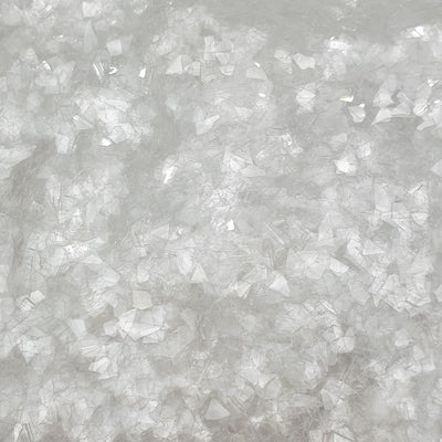 White Translucent - Glass Glitter - Super Shard