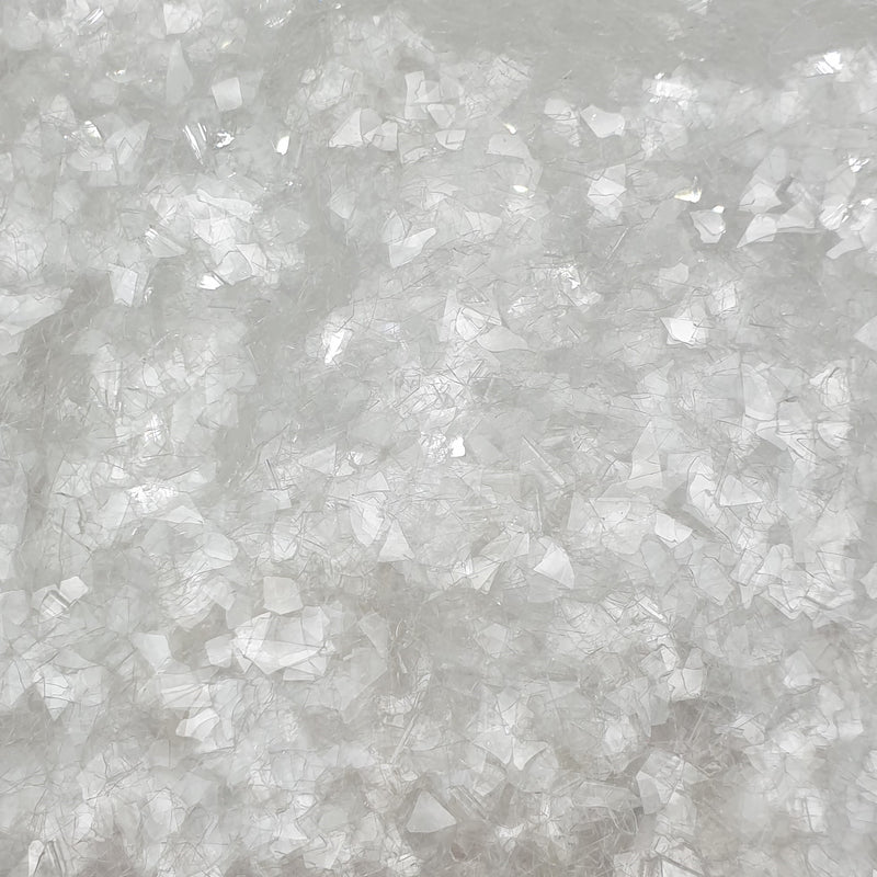 White Translucent - Glass Glitter - Super Shard