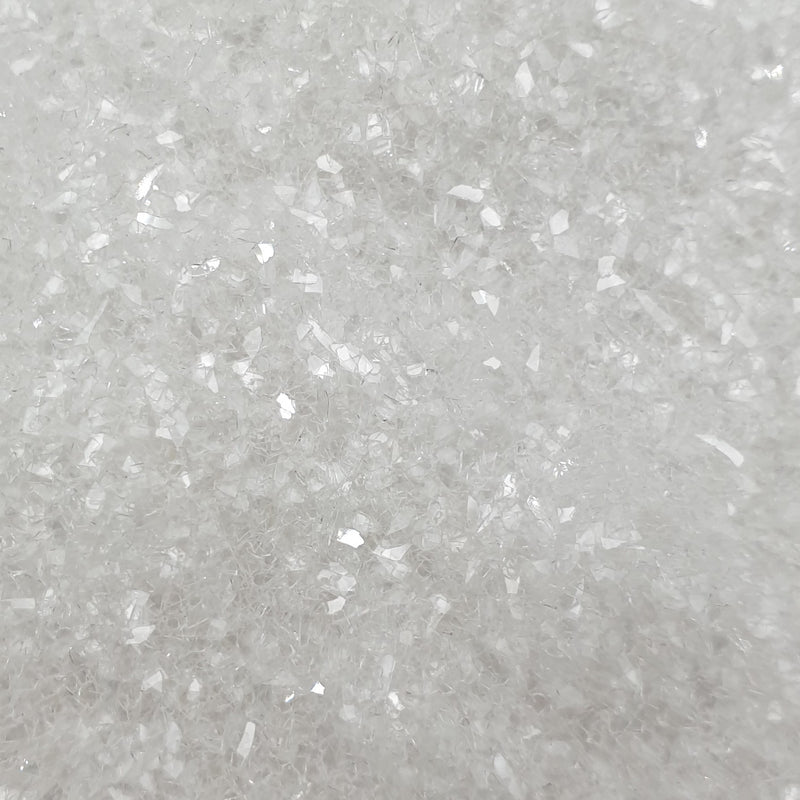 White Translucent - Glass Glitter - Coarse