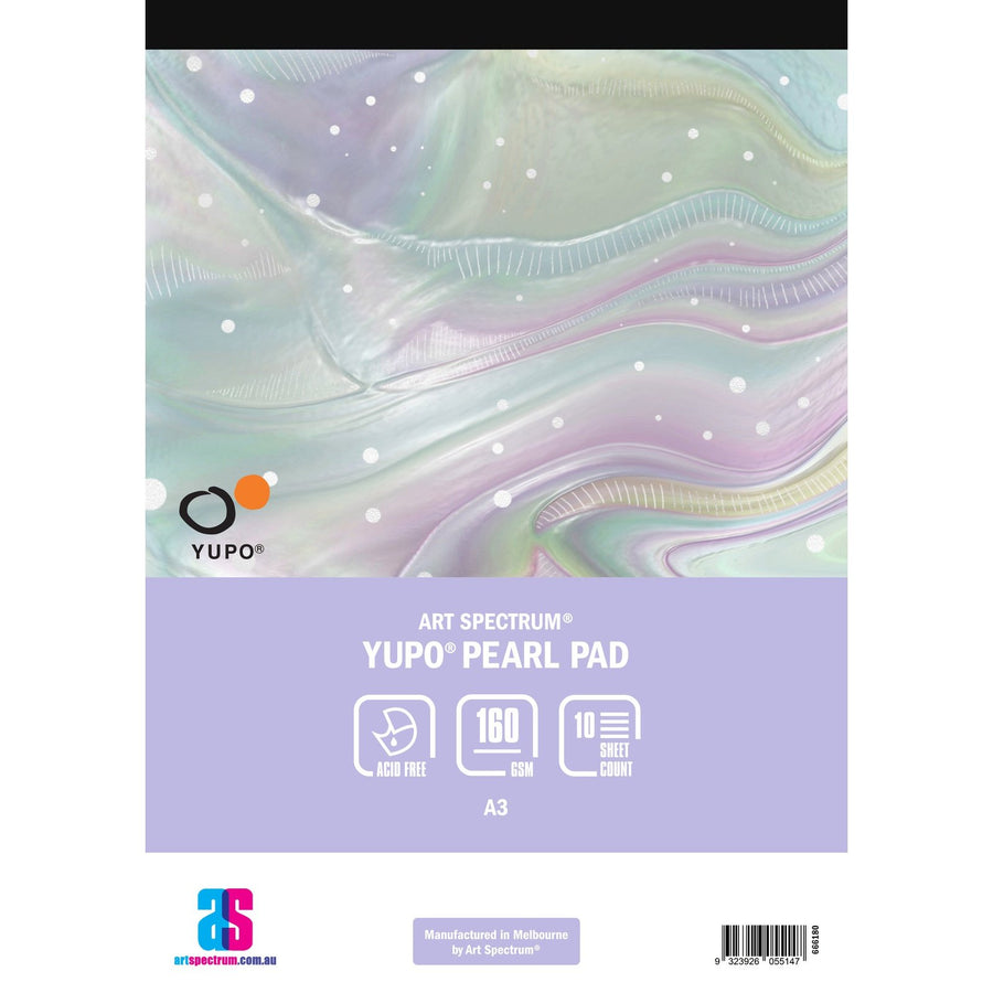 Yupo Synthetic Paper Pad Pearl for resin and alcohol ink art