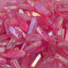 Hot Pink Aura Quartz Crystal Points 100gm just-resin