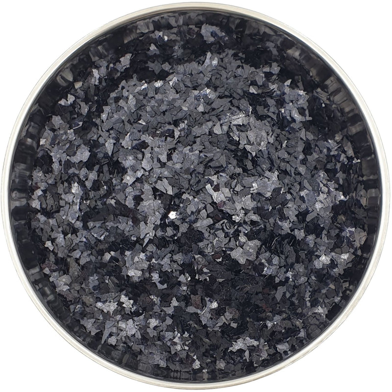 Black - Glass Glitter - Super Shard