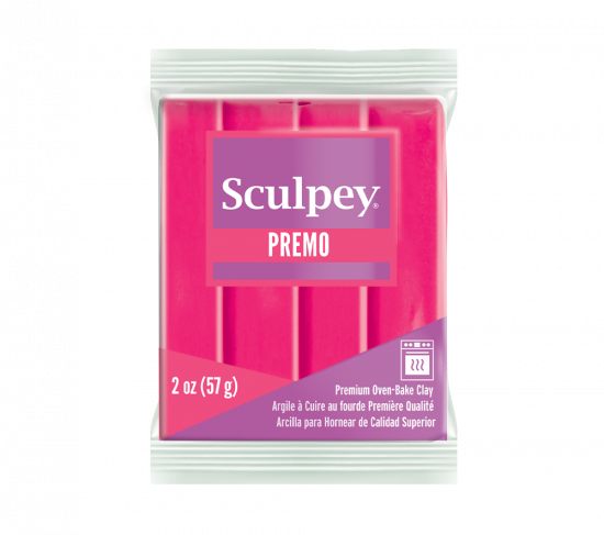Premo Sculpey Clay - 57g - Fluorescent Pink