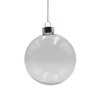 Bauble 8cm Glass - Clear Fillable Craft Bauble just-resin