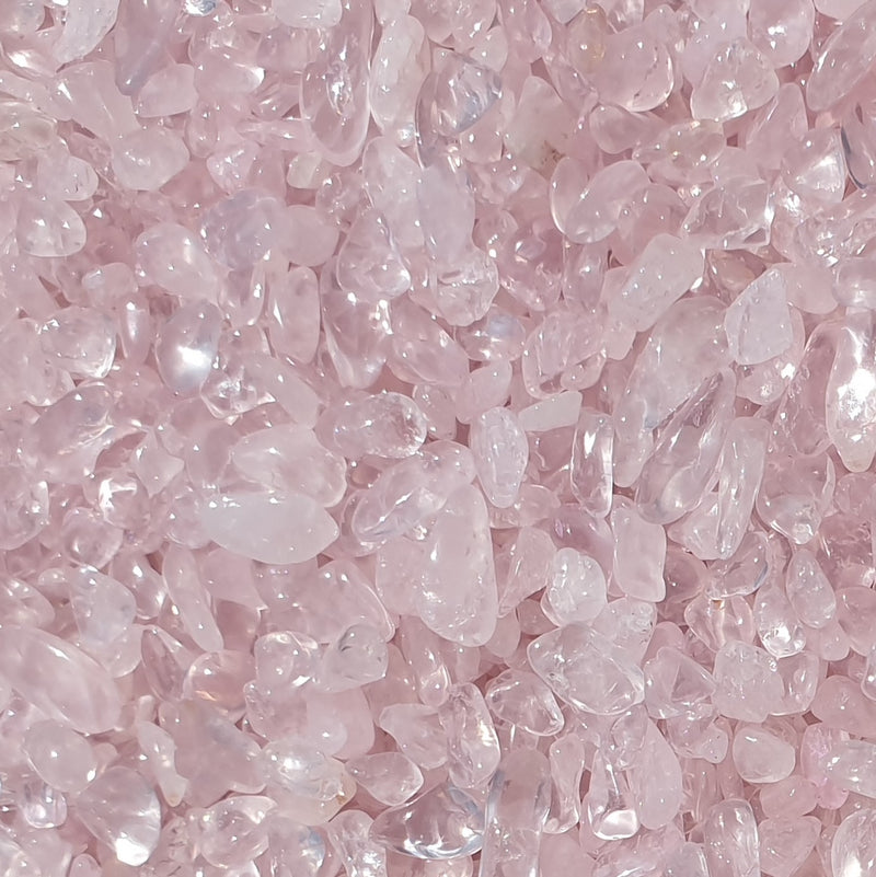 Madagascar Rose Quartz Crystal Chips 250gm