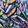 Rainbow Aura Quartz Crystal Points 100gm just-resin