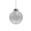 Bauble 8cm Plastic - Clear Fillable Craft Bauble just-resin