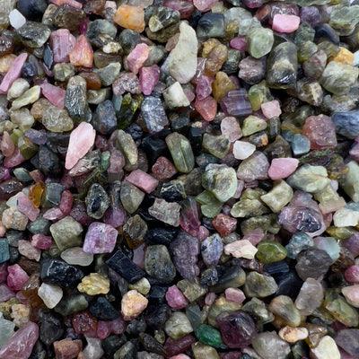 Watermelon Tourmaline Crystal Chips 250gm